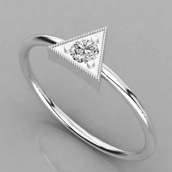 bague stacking triangle